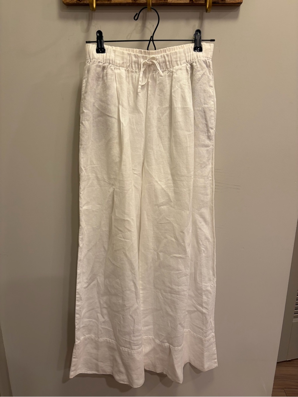 Zara White linen pants size S